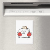 Nervous Toaster Magnet | Funny Bread Kitchen Pub (In Situ (Geschirrspüler))