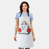 Nervous Toaster Schürze | Funny Bread Kitchen Pub (Getragen)