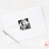 Nervus und Angst: Hillary Clinton löscht E-Mail Quadratischer Aufkleber (Umschlag)