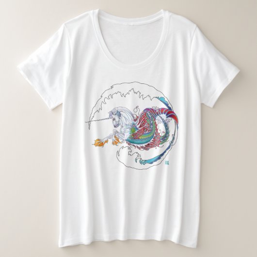 Nerz-Modus Hippicorn Damen-T - Shirt 2017 plus 3 (Design vorne)