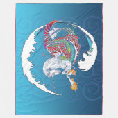 Nerz-Nest Hippicorn Fleece Decke 2017 groß (Vorderseite)