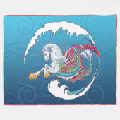 Nerz-Nest Hippicorn Fleece Decke 2017 groß (Vorderseite (Horizontal))