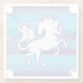 Nerz-NestInspirational Unicorn-Glas-Untersetzer Glasuntersetzer (Rückseite)