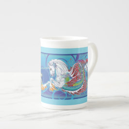 Nerz-Tasse Hippicorn Knochen-China 2017 Porzellantasse