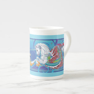 Nerz-Tasse Hippicorn Knochen-China 2017 Porzellantasse