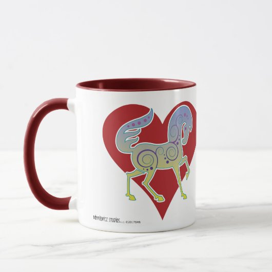 Nerz-Tasse Runequine Herz 2017 11oz Tasse (Links)