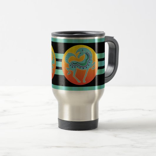 Nerz-Tasse Runequine Schachbrett-Reise-Tasse 2017 Reisebecher (VorderseiteRechts)