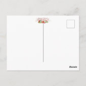 Nes Gadol Haya Sham - Hebrew Dreidel Chanukah Postkarte (Rückseite)