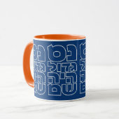 Nes Gadol Haya Sham - Hebrew Dreidel Chanukah Tass Tasse (Vorderseite Links)
