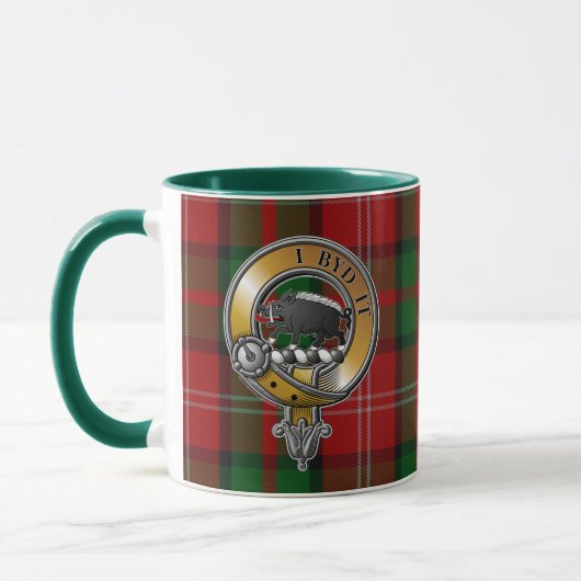 Nesbitt Tartan & Abzeichen Tasse (Links)