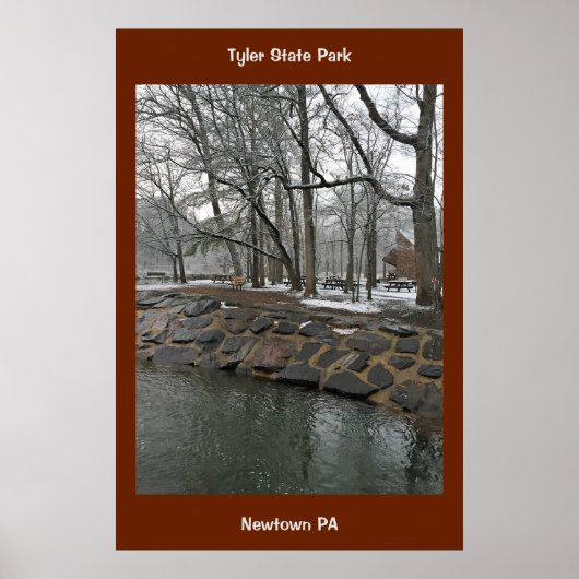 Neshaminy Creek Tyler Staat Park Poster (Vorne)