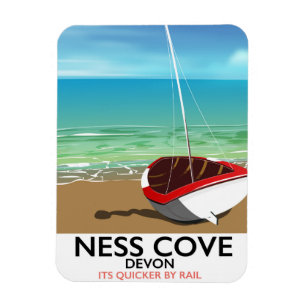 Ness Cover Devon Vintage-Reiseplakat Magnet