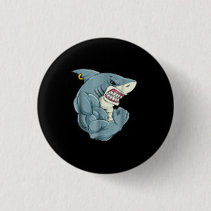 Ness Shark in Gymnastik Männer Frauen Kinder Button