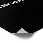 Nessa Barrett Heart Beat Lyric Poster (Ecke)