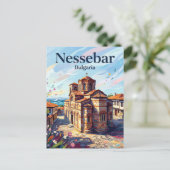 Nessebar Bulgarien Postkarte (Stehend Vorderseite)