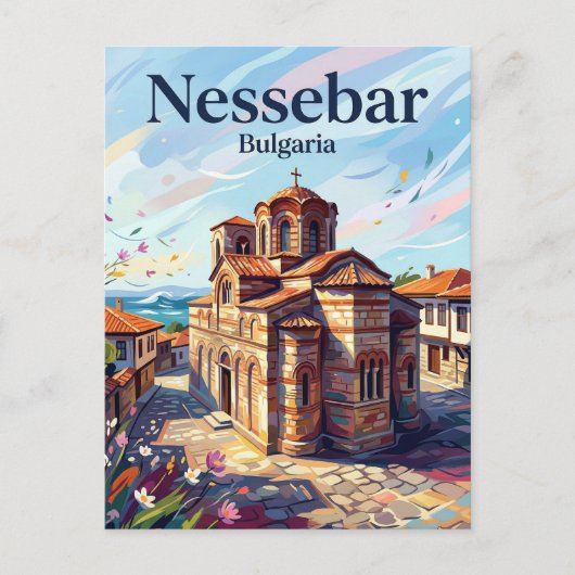 Nessebar Bulgarien Postkarte (Vorderseite)