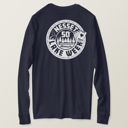 Nesset-Karten hinten und vorne T-Shirt (Design Rückseite)