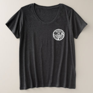 Nesset Plus Karte Vordere Ecke Große Größe T-Shirt