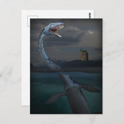 Nessie (Cryptid) Postkarte (Vorne/Hinten)