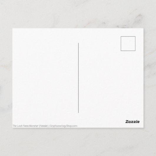 Nessie (Cryptid) Postkarte (Rückseite)