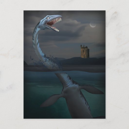 Nessie (Cryptid) Postkarte (Vorderseite)