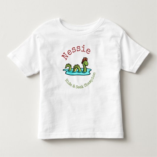 Nessie, das Loch Ness Monster, Hide & Seek Champ Kleinkind T-shirt (Vorderseite)