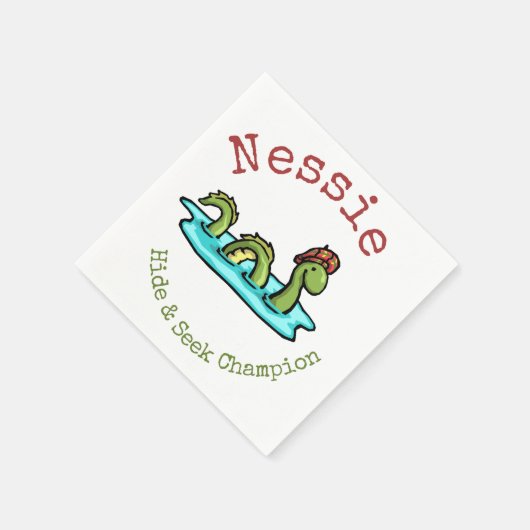 Nessie, das Loch Ness Monster Serviette (Ecke)