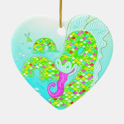 Nessie Keramik Ornament (Hinten)