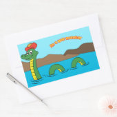 Nessie (Loch Ness Monster) Rechteckiger Aufkleber (Umschlag)