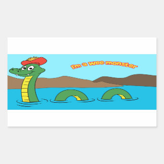 Nessie (Loch Ness Monster) Rechteckiger Aufkleber