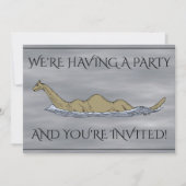 Nessie the Loch Ness Monster Einladung (Vorderseite)