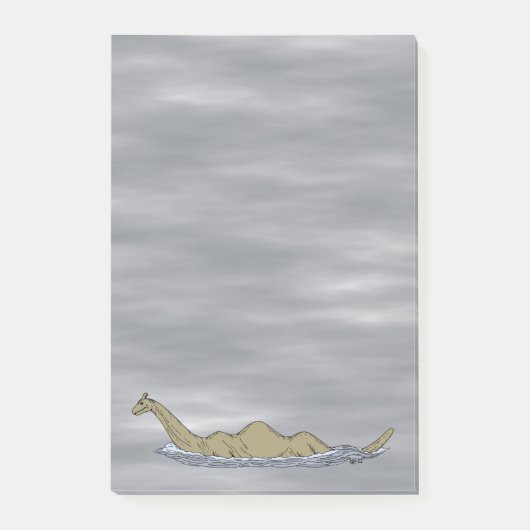 Nessie the Loch Ness Monster Post-it Klebezettel (Vorderseite)