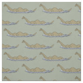 Nessie the Loch Ness Monster Stoff (Muster)