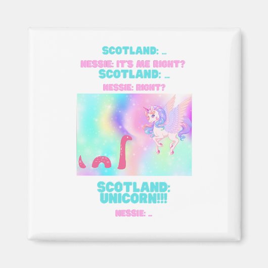 Nessie/Unicorn Magnet (Vorne)