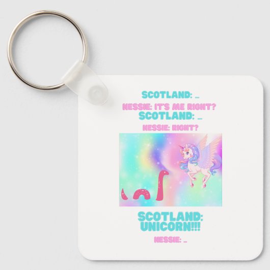 Nessie/Unicorn Schlüsselanhänger (Vorderseite)