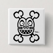 NESSschädel-U. -KNOCHEN-LOGO Button (Vorderseite)