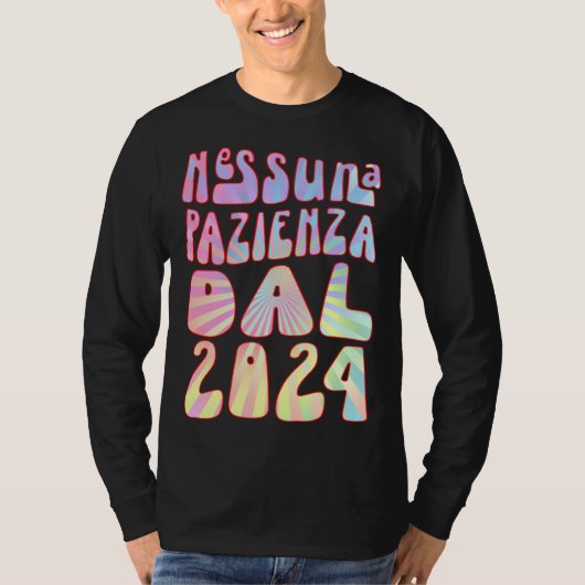 Nessuna Pazienza Dal 2024 Ani Compleanno Retrò Div T-Shirt (Vorderseite)