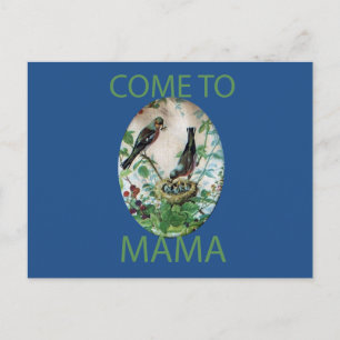 Nest der Freude: Liebe des jungen Geistes in der F Postkarte