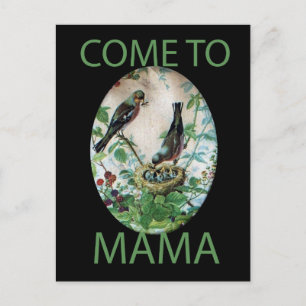 Nest der Freude: Liebe des jungen Geistes in der F Postkarte