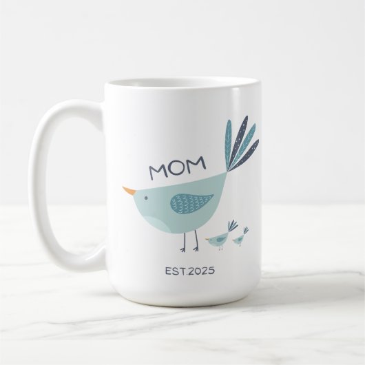 Nest der Liebe - Mama Bird Art Kaffeetasse (Links)