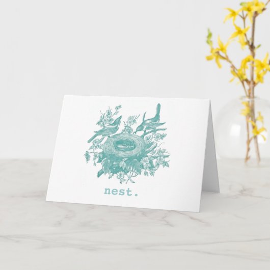 Nest Karte (Gelbe Blume)