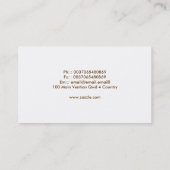 Nest mit Ei-Visitenkarte Visitenkarte (Rückseite)