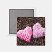 Nest mit Herz Magnet (Vorderseite/Rückseite)