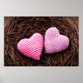 Nest mit Herz Poster (Vorne)
