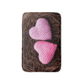 Nest mit Herzen Badematte (Vorderseite Vertikal)