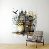 Nest of Nightmares: Das Treeborne Manor Halloween Wandteppich (Beispiel)