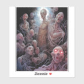 Nest of Untot Zombies Horror Art Aufkleber (Blatt)