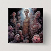 Nest of Untot Zombies Horror Art Button (Vorderseite)