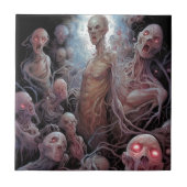 Nest of Untot Zombies Horror Art Fliese (Vorderseite)