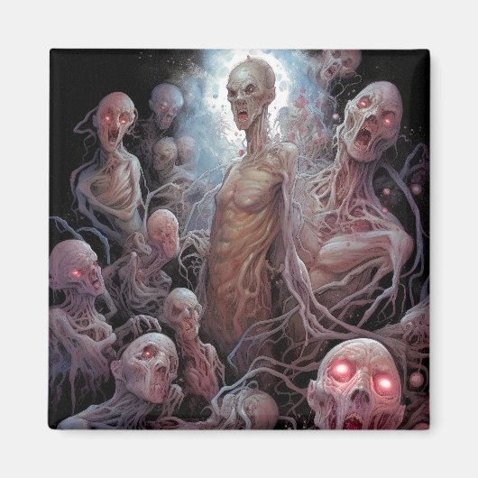Nest of Untot Zombies Horror Art Magnet (Vorne)